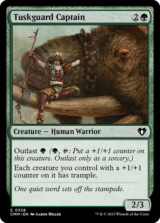 Tuskguard Captain (CMM-328) - Commander Masters - Premium MTG Single from Wizards of the Coast - Just $0.08! Shop now at Game Crave Tournament Store