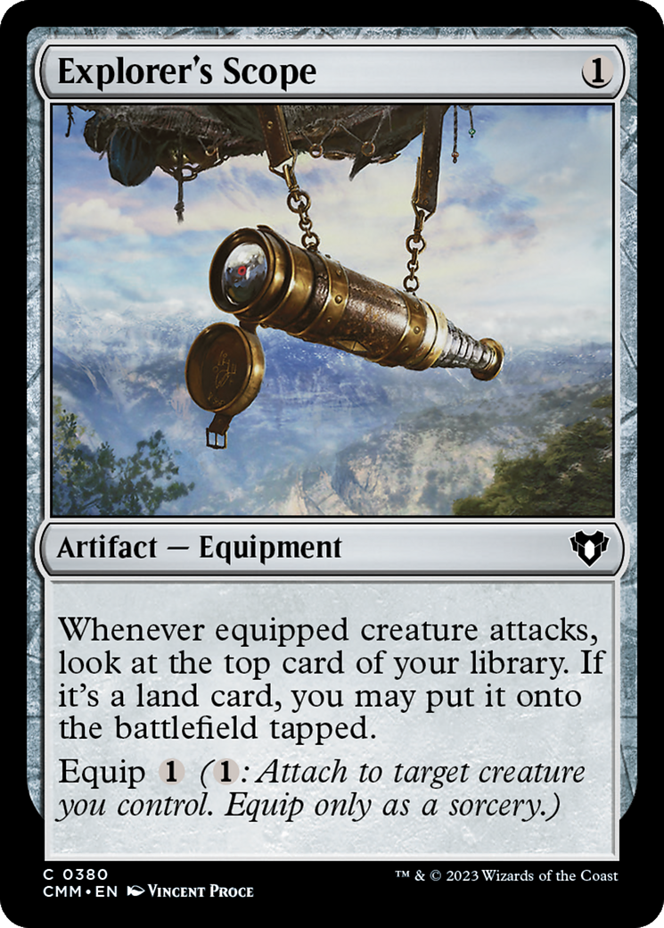 Explorer's Scope (CMM-380) - Commander Masters - Premium MTG Single from Wizards of the Coast - Just $0.08! Shop now at Game Crave Tournament Store