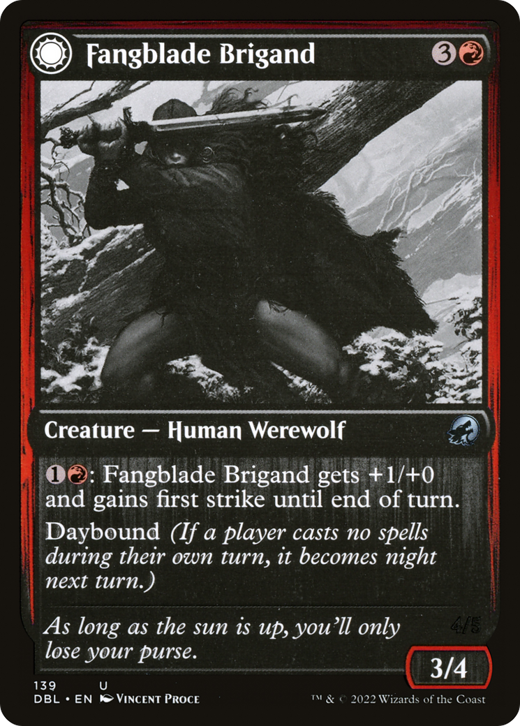 Fangblade Brigand // Fangblade Eviscerator (DBL-139) - Innistrad: Double Feature: (Double Faced Transform) - Premium MTG Single from Wizards of the Coast - Just $0.08! Shop now at Game Crave Tournament Store