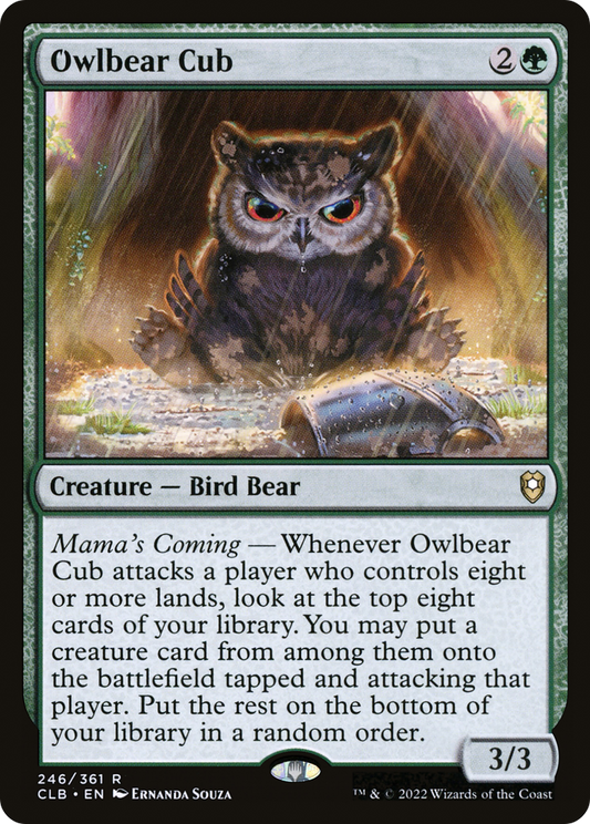 Owlbear Cub (CLB-246) - Commander Legends: Battle for Baldur's Gate - Premium MTG Single from Wizards of the Coast - Just $0.08! Shop now at Game Crave Tournament Store