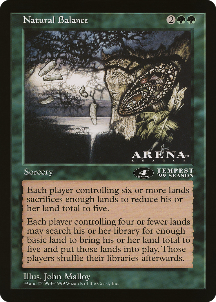 Natural Balance (OLEP-072) - Oversized League Prizes - Premium MTG Single from Wizards of the Coast - Just $0! Shop now at Game Crave Tournament Store