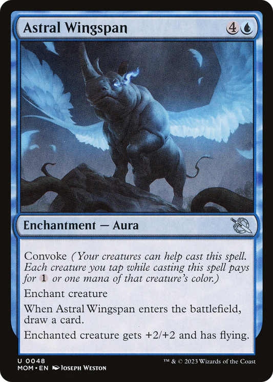 Astral Wingspan (MOM-048) - March of the Machine - Premium MTG Single from Wizards of the Coast - Just $0.25! Shop now at Game Crave Tournament Store