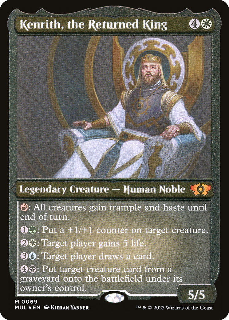 Kenrith, the Returned King (MUL-069) - Multiverse Legends Etched Foil - Premium MTG Single from Wizards of the Coast - Just $9.74! Shop now at Game Crave Tournament Store