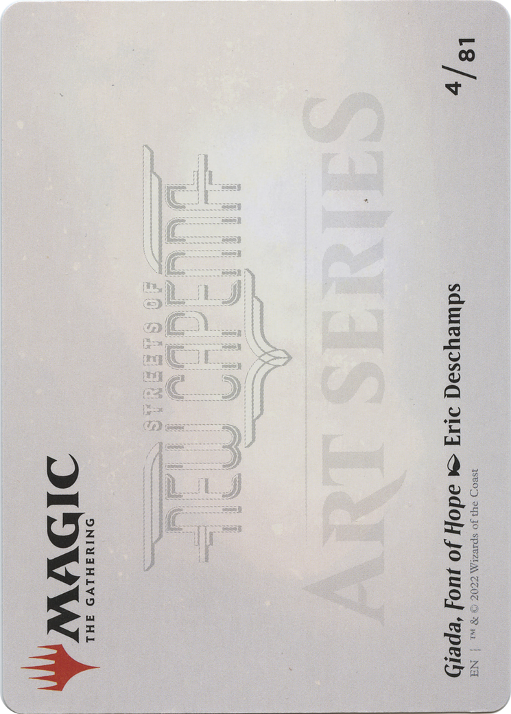 Giada, Font of Hope // Giada, Font of Hope (ASNC-004) - New Capenna Art Series (Borderless) - Premium MTG Single from Wizards of the Coast - Just $0! Shop now at Game Crave Tournament Store