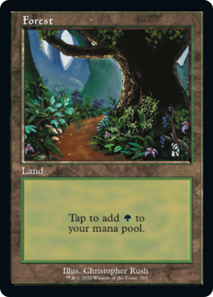 Forest (30A-593) - 30th Anniversary Edition - Premium MTG Single from Wizards of the Coast - Just $0.63! Shop now at Game Crave Tournament Store