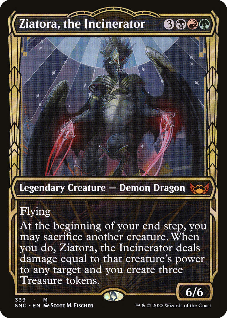 Ziatora, the Incinerator (SNC-339) - Streets of New Capenna: (Showcase) - Premium MTG Single from Wizards of the Coast - Just $1.98! Shop now at Game Crave Tournament Store