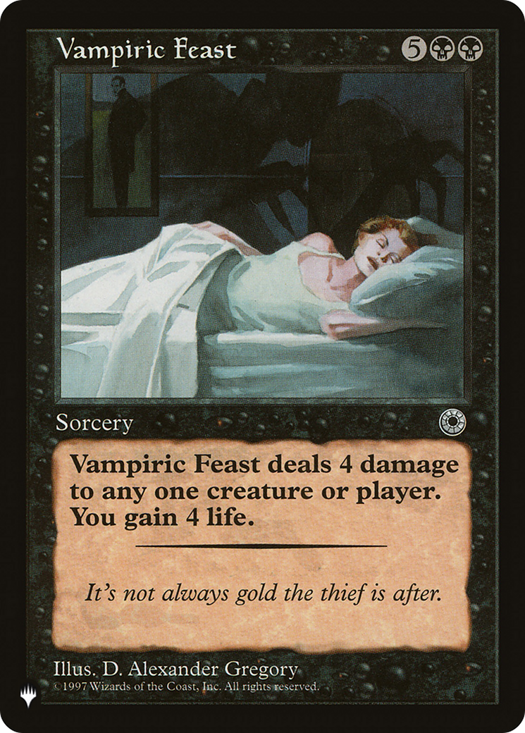 Vampiric Feast (PLIST-605) - The List - Premium MTG Single from Wizards of the Coast - Just $0.08! Shop now at Game Crave Tournament Store