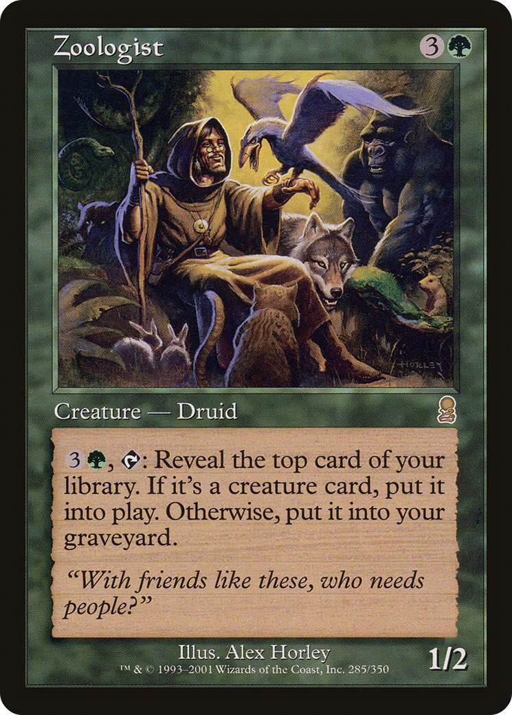 Zoologist (ODY-285) - Odyssey - Premium MTG Single from Wizards of the Coast - Just $0.08! Shop now at Game Crave Tournament Store