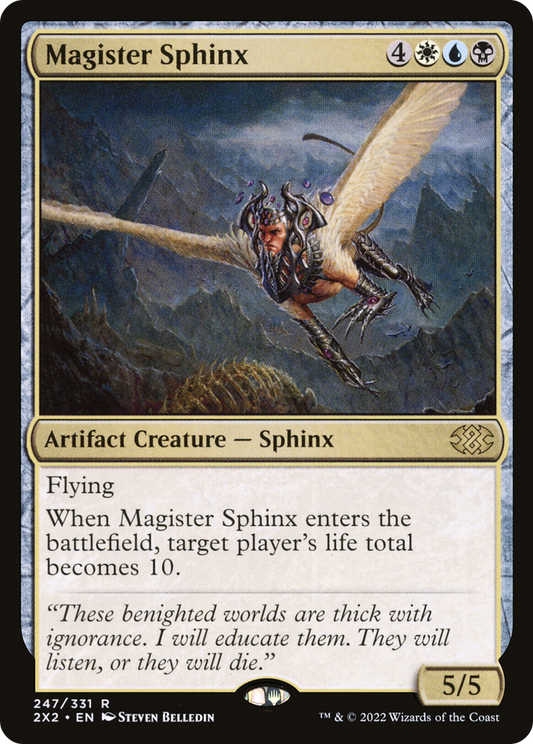 Magister Sphinx (2X2-247) - Double Masters 2022 - Premium MTG Single from Wizards of the Coast - Just $0.57! Shop now at Game Crave Tournament Store