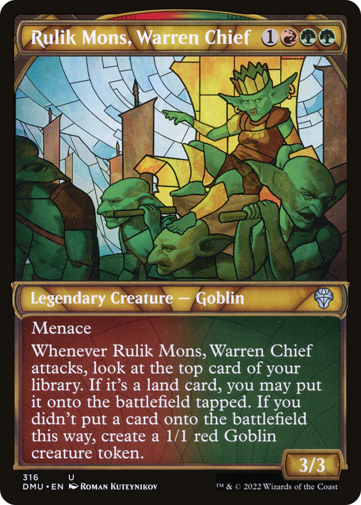 Rulik Mons, Warren Chief (DMU-316) - Dominaria United: (Showcase) - Premium MTG Single from Wizards of the Coast - Just $0.08! Shop now at Game Crave Tournament Store