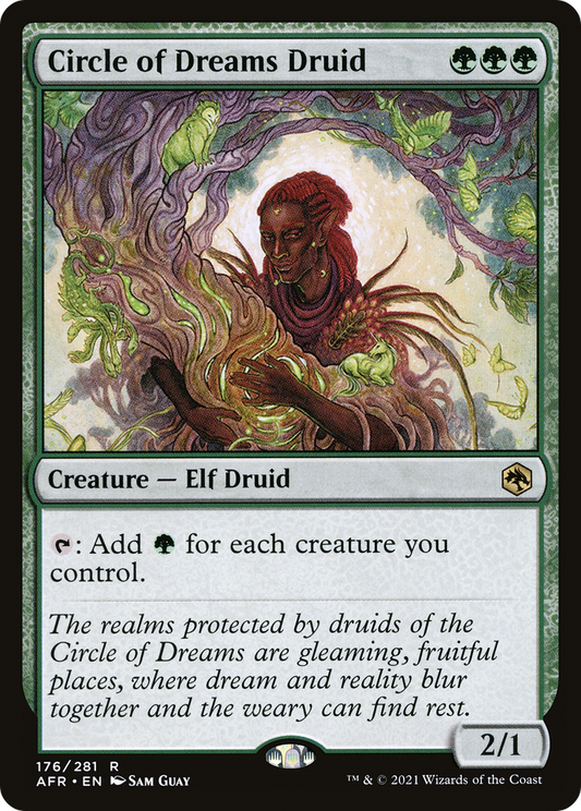 Circle of Dreams Druid (AFR-176) - Adventures in the Forgotten Realms - Premium MTG Single from Wizards of the Coast - Just $1.80! Shop now at Game Crave Tournament Store