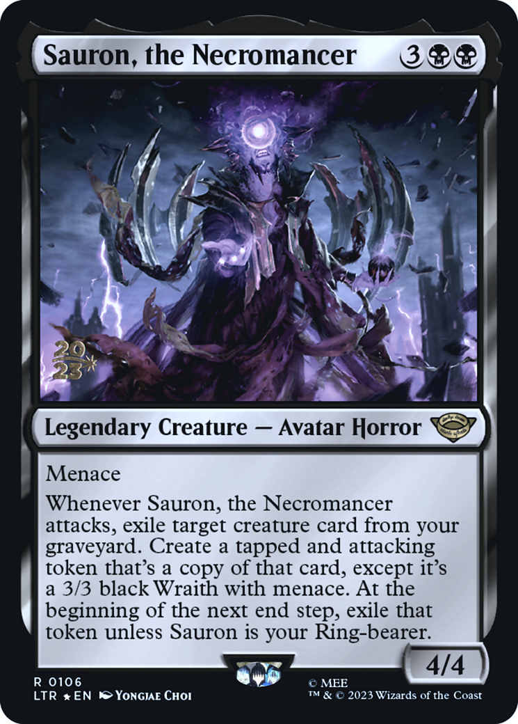 Sauron, the Necromancer (PLTR-106S) - Tales of Middle-earth Promos Foil - Premium MTG Single from Wizards of the Coast - Just $6.91! Shop now at Game Crave Tournament Store