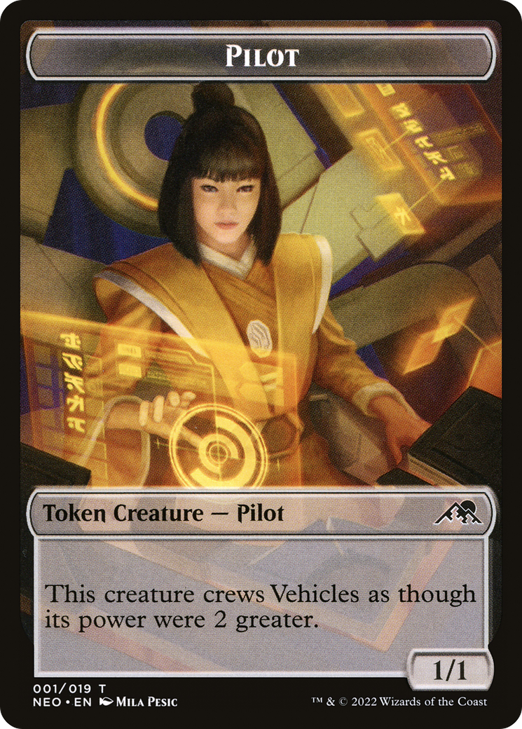 Pilot (TNEO-001) - Kamigawa: Neon Dynasty Tokens - Premium MTG Single from Wizards of the Coast - Just $0.25! Shop now at Game Crave Tournament Store