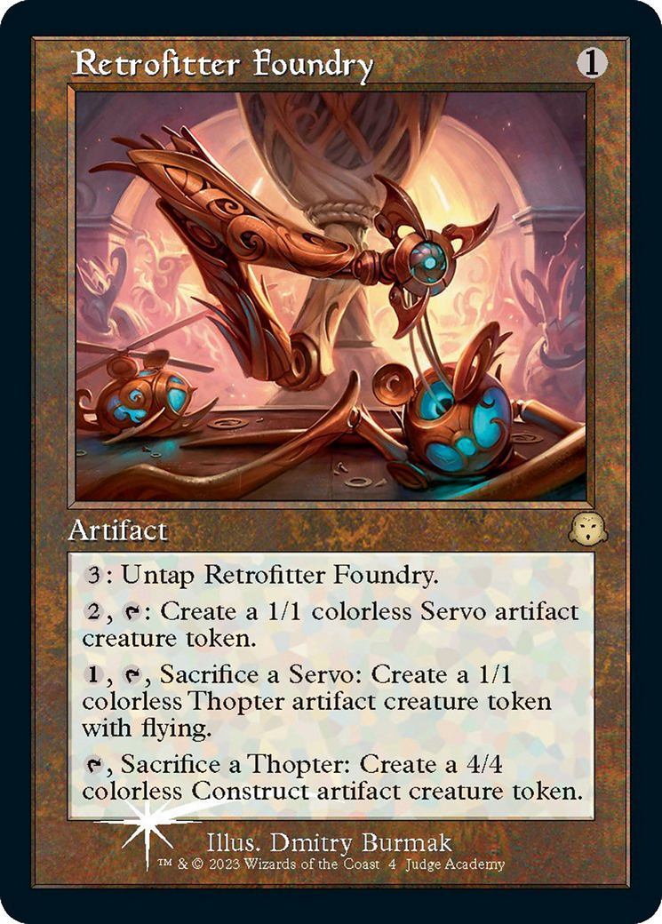 Retrofitter Foundry (P23-004) - Judge Gift Cards 2023 Foil - Premium MTG Single from Wizards of the Coast - Just $15.14! Shop now at Game Crave Tournament Store