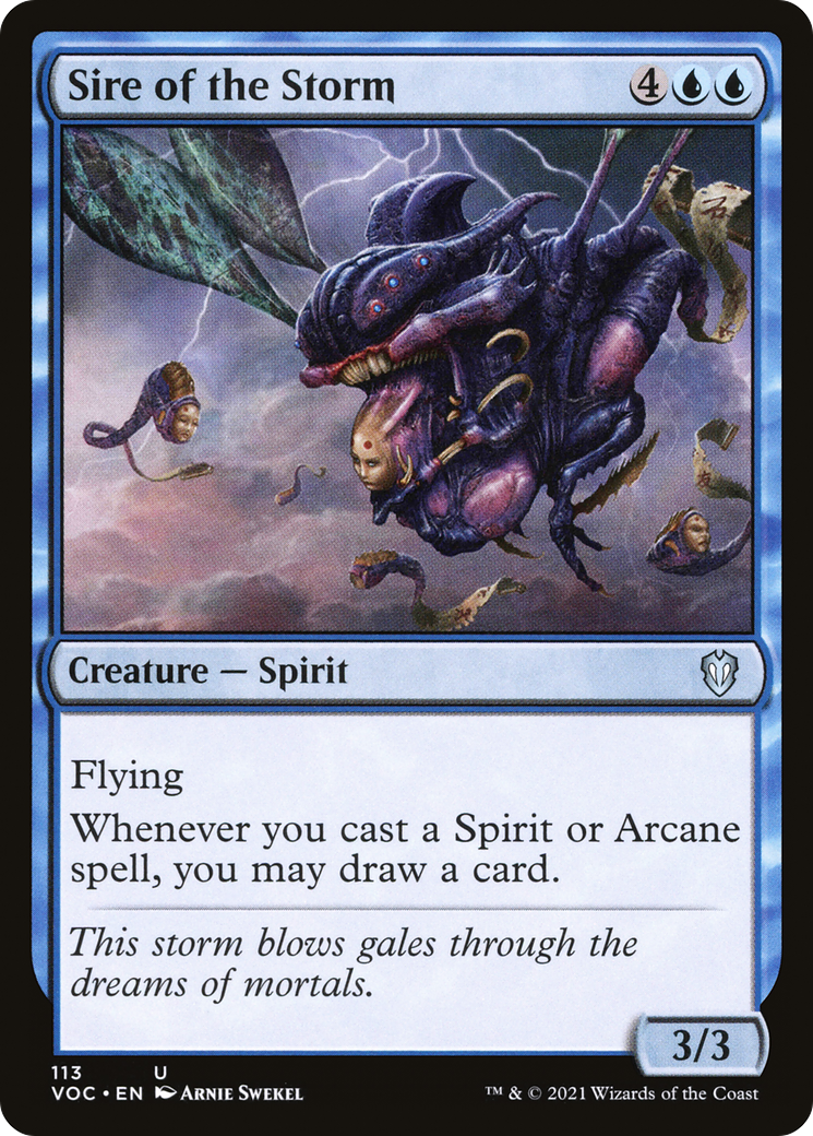 Sire of the Storm (VOC-113) - Crimson Vow Commander - Premium MTG Single from Wizards of the Coast - Just $0.25! Shop now at Game Crave Tournament Store