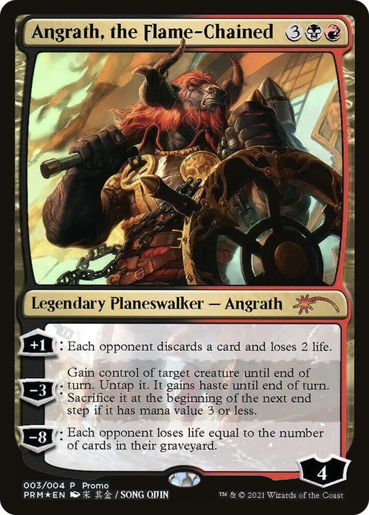 Angrath, the Flame-Chained (PL21-003) - Year of the Ox 2021 Foil - Premium MTG Single from Wizards of the Coast - Just $1.88! Shop now at Game Crave Tournament Store