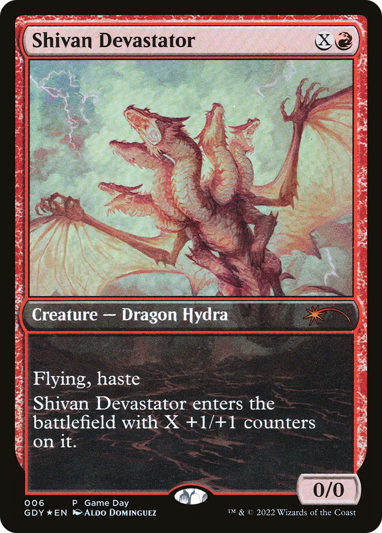 Shivan Devastator (GDY-006) - Game Day Promos Foil - Premium MTG Single from Wizards of the Coast - Just $5.44! Shop now at Game Crave Tournament Store