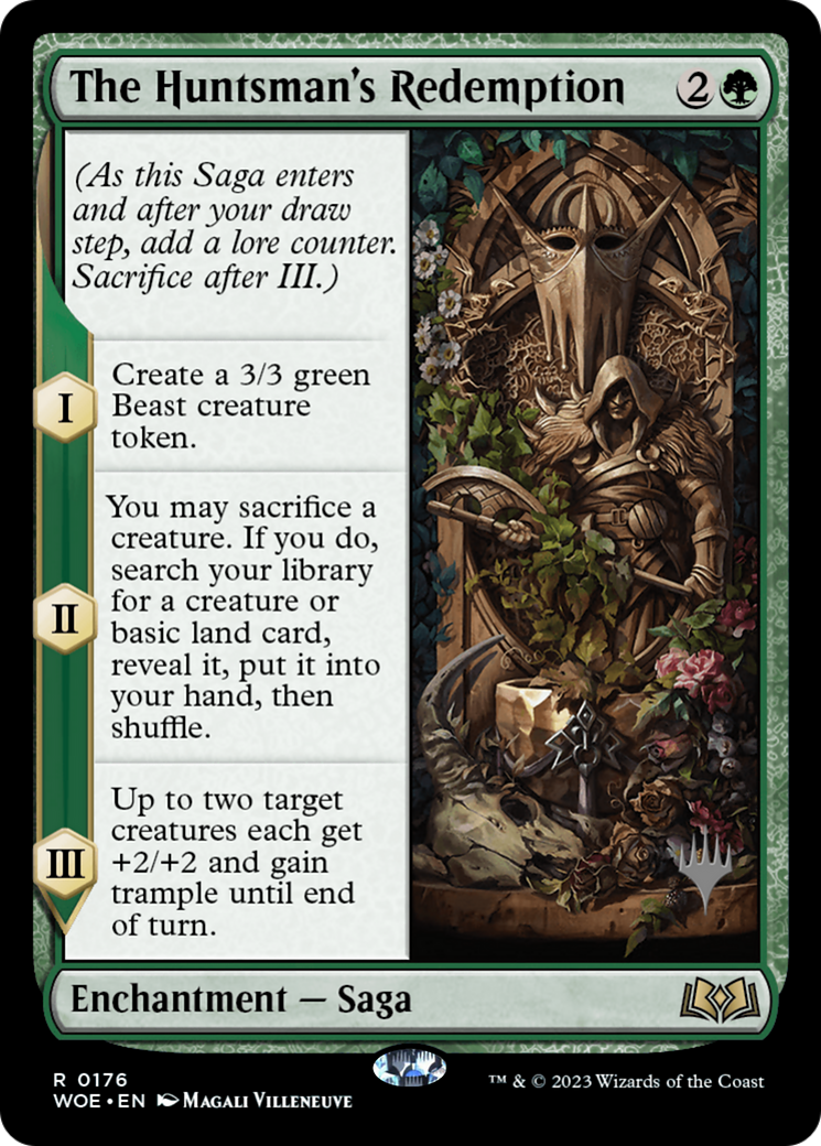The Huntsman's Redemption (PWOE-176P) - Wilds of Eldraine Promos - Premium MTG Single from Wizards of the Coast - Just $0.09! Shop now at Game Crave Tournament Store