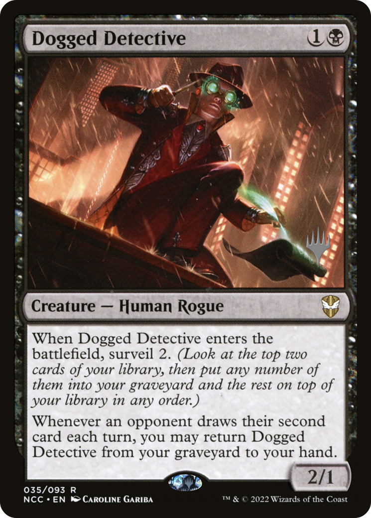 Dogged Detective (PNCC-35P) - New Capenna Commander Promos Foil - Premium MTG Single from Wizards of the Coast - Just $1.21! Shop now at Game Crave Tournament Store