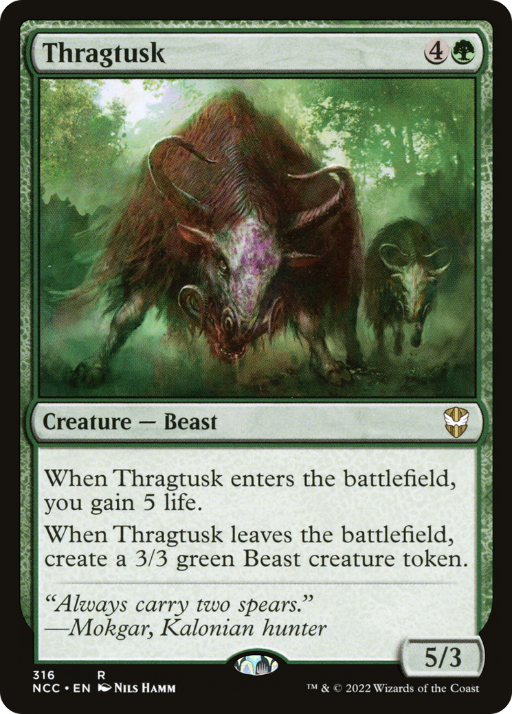 Thragtusk (NCC-316) - New Capenna Commander - Premium MTG Single from Wizards of the Coast - Just $0.08! Shop now at Game Crave Tournament Store