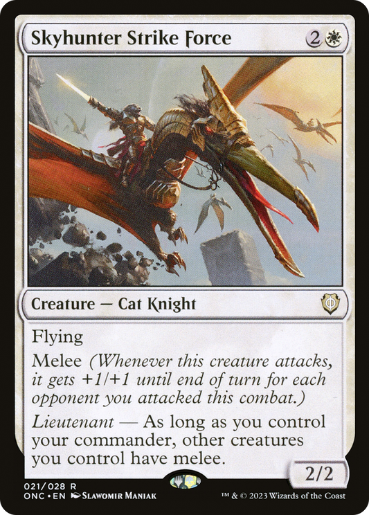Skyhunter Strike Force (ONC-021) - Phyrexia: All Will Be One Commander Foil - Premium MTG Single from Wizards of the Coast - Just $0.86! Shop now at Game Crave Tournament Store