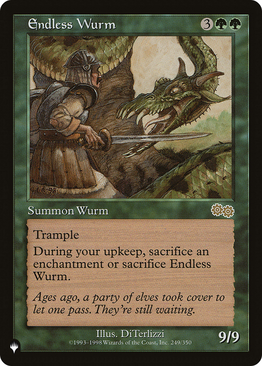 Endless Wurm (PLIST-694) - The List - Premium MTG Single from Wizards of the Coast - Just $0.25! Shop now at Game Crave Tournament Store