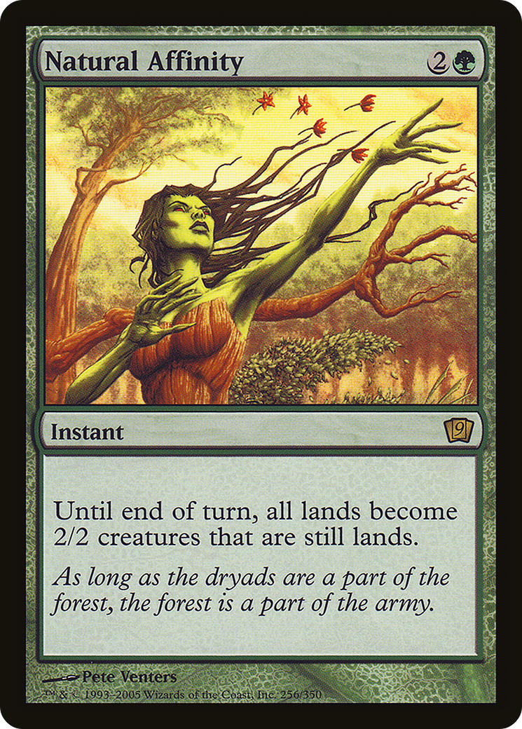 Natural Affinity (9ED-256★) - Ninth Edition Foil - Premium MTG Single from Wizards of the Coast - Just $2! Shop now at Game Crave Tournament Store
