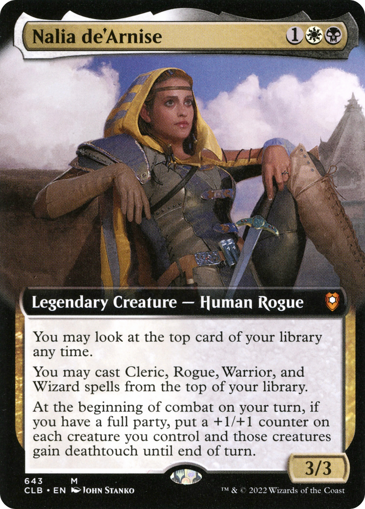 Nalia de'Arnise (CLB-643) - Commander Legends: Battle for Baldur's Gate: (Extended Art) - Premium MTG Single from Wizards of the Coast - Just $0.78! Shop now at Game Crave Tournament Store