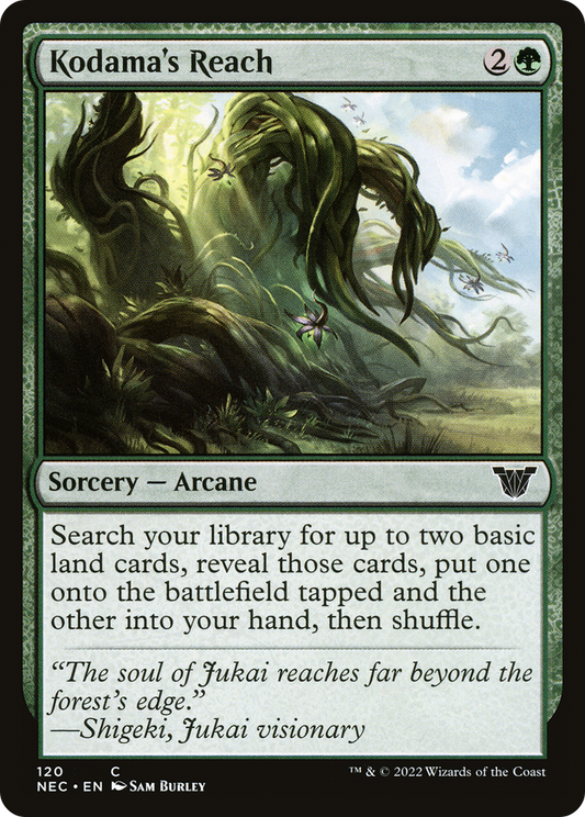Kodama's Reach (NEC-120) - Neon Dynasty Commander - Premium MTG Single from Wizards of the Coast - Just $0.52! Shop now at Game Crave Tournament Store