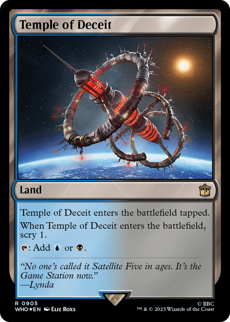 Temple of Deceit (WHO-905) - Doctor Who Foil - Premium MTG Single from Wizards of the Coast - Just $0.30! Shop now at Game Crave Tournament Store