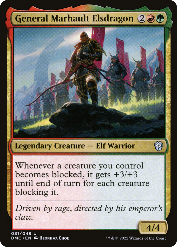 General Marhault Elsdragon (DMC-031) - Dominaria United Commander - Premium MTG Single from Wizards of the Coast - Just $0.08! Shop now at Game Crave Tournament Store