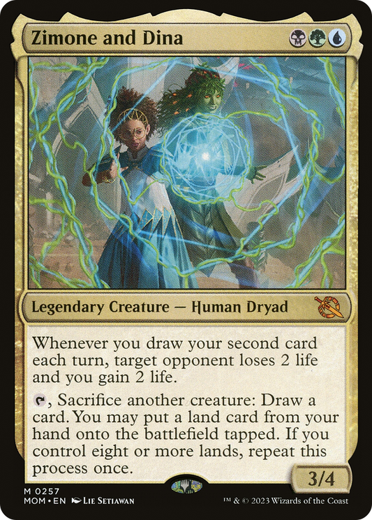 Zimone and Dina (MOM-257) - March of the Machine - Premium MTG Single from Wizards of the Coast - Just $0.17! Shop now at Game Crave Tournament Store