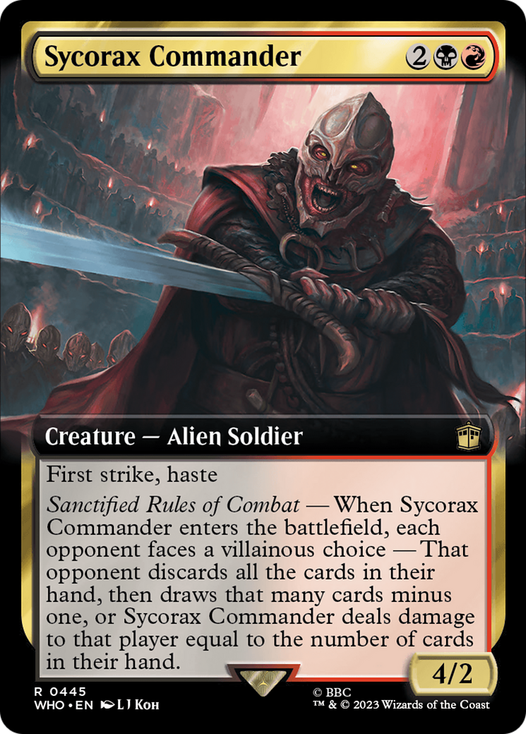 Sycorax Commander (WHO-445) - Doctor Who: (Extended Art) Foil - Premium MTG Single from Wizards of the Coast - Just $0.10! Shop now at Game Crave Tournament Store