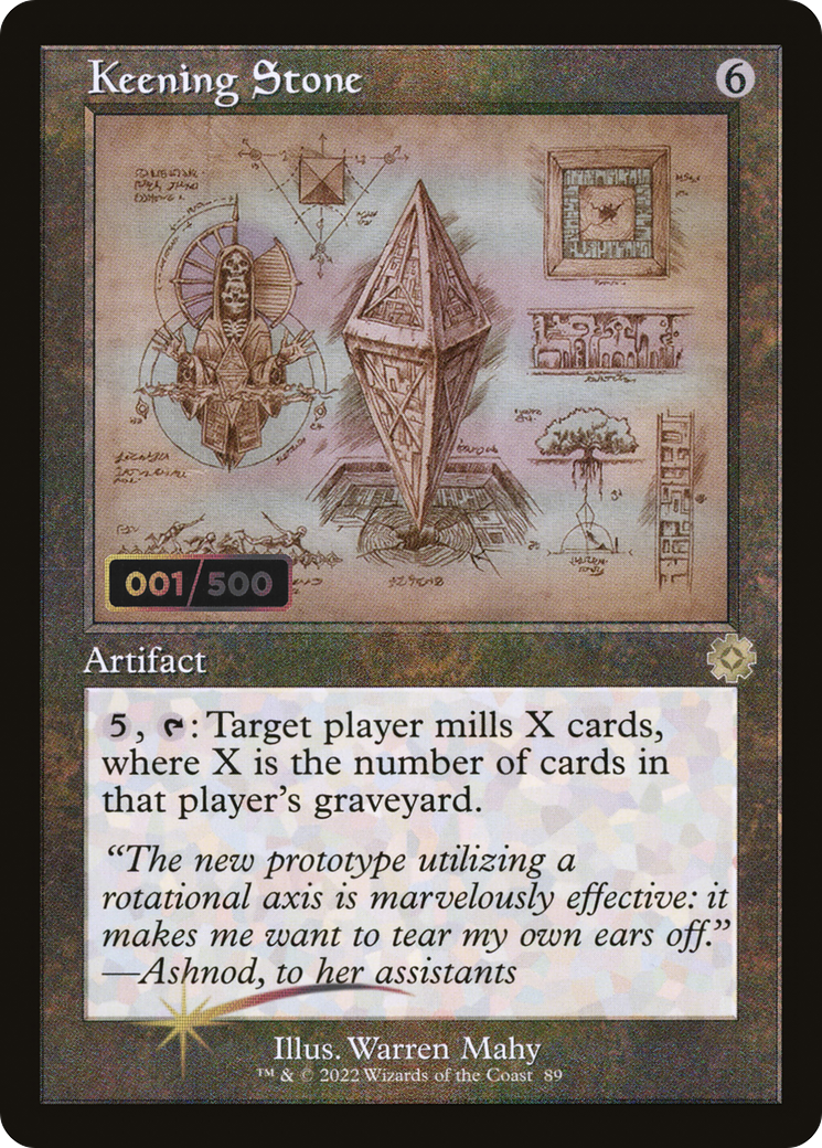 Keening Stone (BRR-89Z) - The Brothers' War Retro Artifacts Foil - Premium MTG Single from Wizards of the Coast - Just $92.79! Shop now at Game Crave Tournament Store