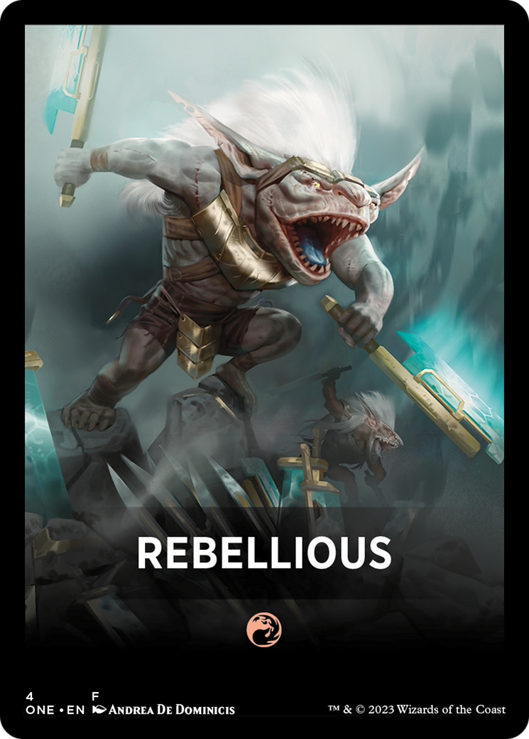 Rebellious (FONE-004) - Phyrexia: All Will Be One Jumpstart Front Cards - Premium MTG Single from Wizards of the Coast - Just $0! Shop now at Game Crave Tournament Store