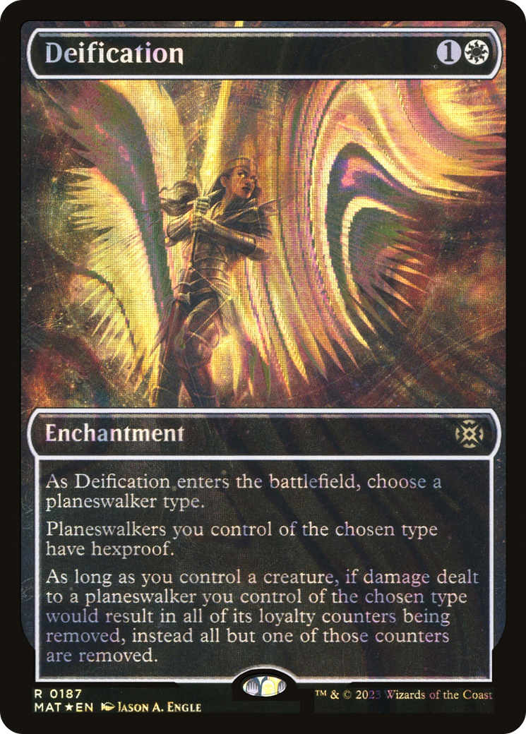 Deification (MAT-187) - March of the Machine: The Aftermath: (Showcase) Foil - Premium MTG Single from Wizards of the Coast - Just $0.72! Shop now at Game Crave Tournament Store