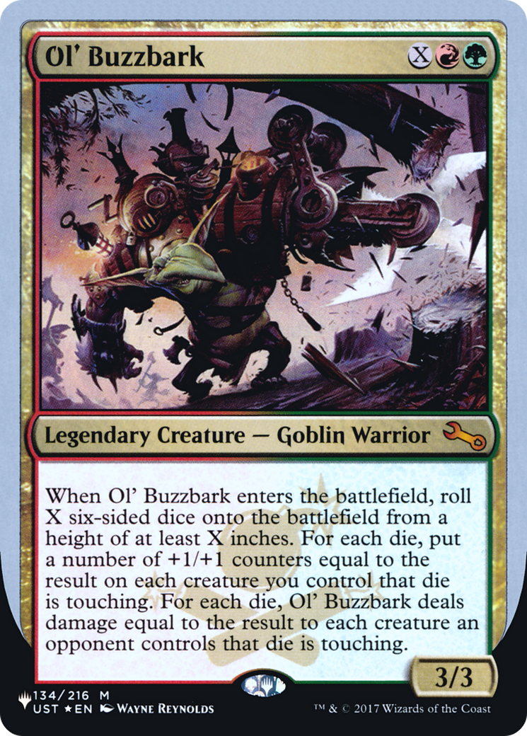 Ol' Buzzbark (UPLIST-051) - The List (Unfinity Foil Edition) Foil - Premium MTG Single from Wizards of the Coast - Just $0.25! Shop now at Game Crave Tournament Store