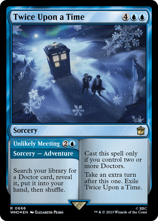 Twice Upon a Time // Unlikely Meeting (WHO-666) - Doctor Who Foil - Premium MTG Single from Wizards of the Coast - Just $1.02! Shop now at Game Crave Tournament Store