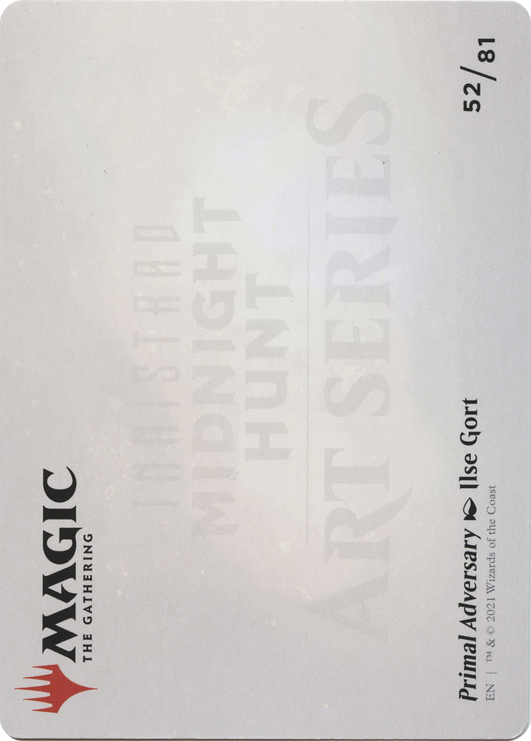 Primal Adversary // Primal Adversary (AMID-052) - Midnight Hunt Art Series (Borderless) Foil - Premium MTG Single from Wizards of the Coast - Just $0! Shop now at Game Crave Tournament Store