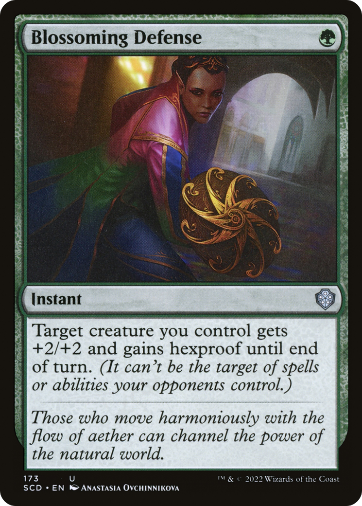 Blossoming Defense (SCD-173) - Starter Commander Decks - Premium MTG Single from Wizards of the Coast - Just $0.10! Shop now at Game Crave Tournament Store