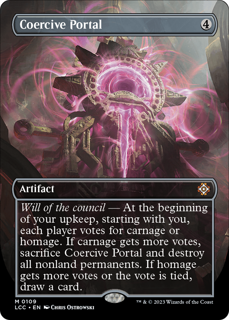 Coercive Portal (LCC-109) - The Lost Caverns of Ixalan Commander (Borderless) Foil - Premium MTG Single from Wizards of the Coast - Just $2.14! Shop now at Game Crave Tournament Store