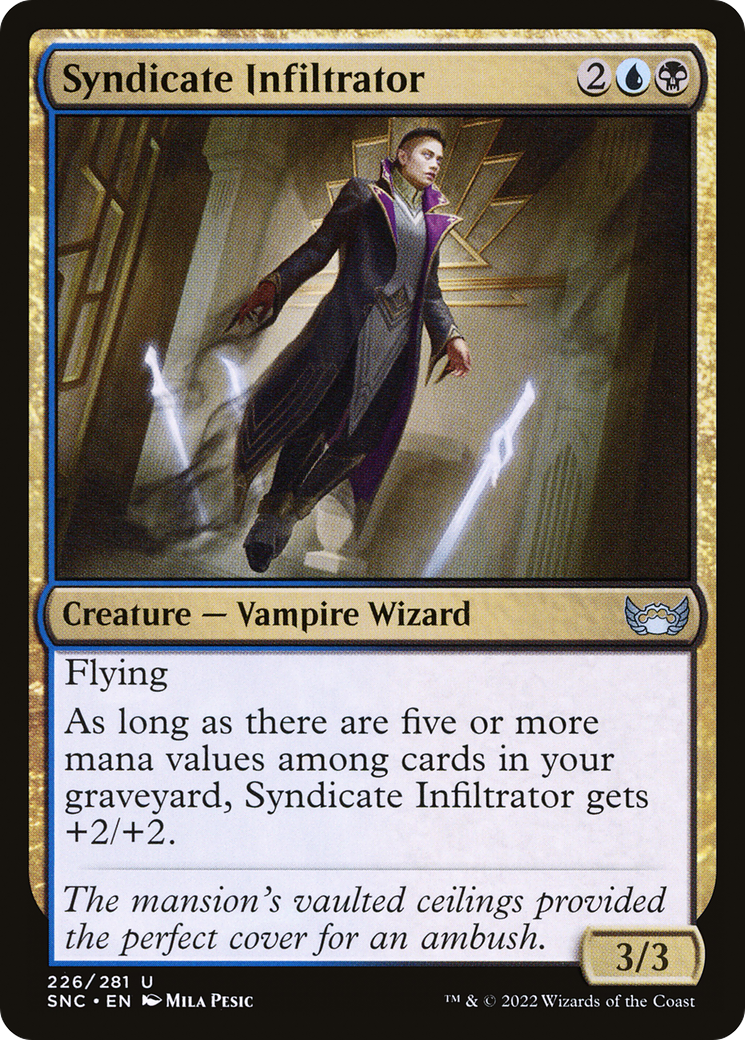 Syndicate Infiltrator (SNC-226) - Streets of New Capenna Foil - Premium MTG Single from Wizards of the Coast - Just $0.08! Shop now at Game Crave Tournament Store