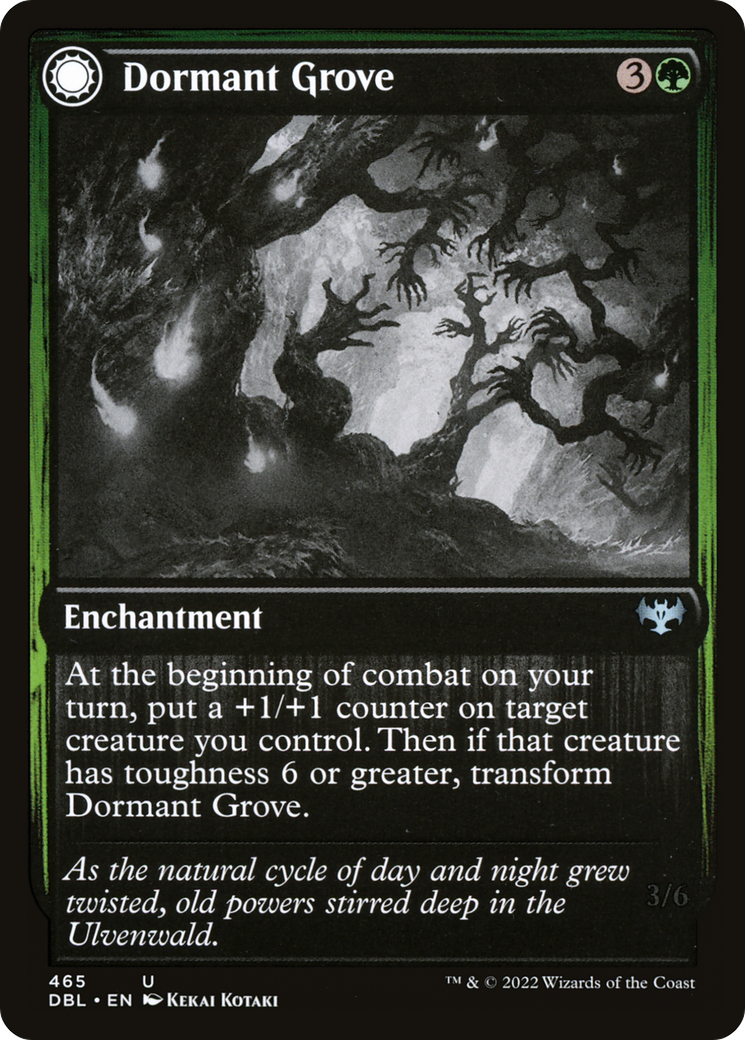 Dormant Grove // Gnarled Grovestrider (DBL-465) - Innistrad: Double Feature: (Double Faced Transform) - Premium MTG Single from Wizards of the Coast - Just $0.10! Shop now at Game Crave Tournament Store