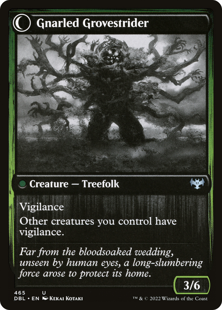 Dormant Grove // Gnarled Grovestrider (DBL-465) - Innistrad: Double Feature: (Double Faced Transform) Foil - Premium MTG Single from Wizards of the Coast - Just $0.21! Shop now at Game Crave Tournament Store