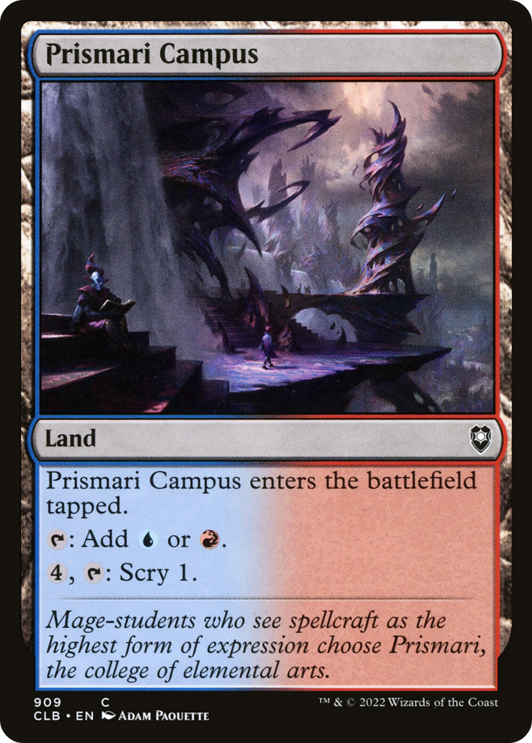 Prismari Campus (CLB-909) - Commander Legends: Battle for Baldur's Gate - Premium MTG Single from Wizards of the Coast - Just $0.08! Shop now at Game Crave Tournament Store