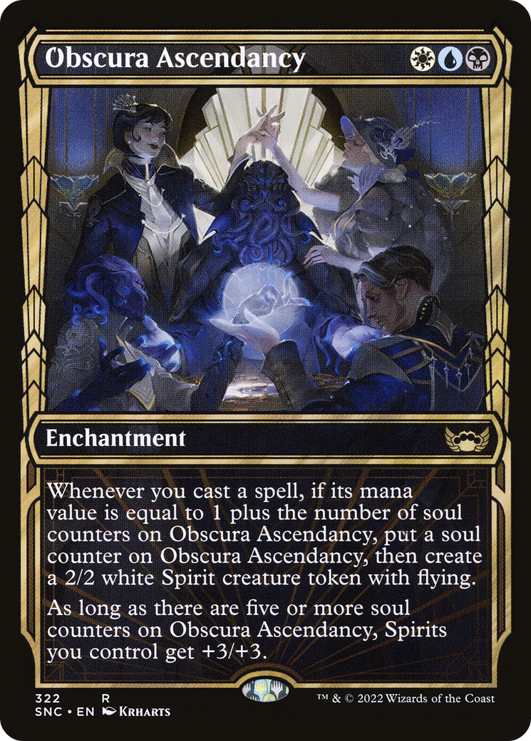 Obscura Ascendancy (SNC-322) - Streets of New Capenna: (Showcase) Foil - Premium MTG Single from Wizards of the Coast - Just $0.08! Shop now at Game Crave Tournament Store