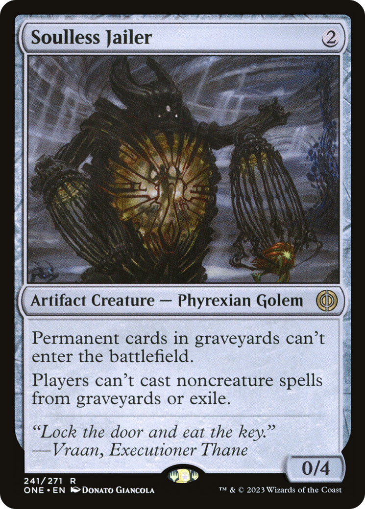 Soulless Jailer (ONE-241) - Phyrexia: All Will Be One - Premium MTG Single from Wizards of the Coast - Just $0.28! Shop now at Game Crave Tournament Store