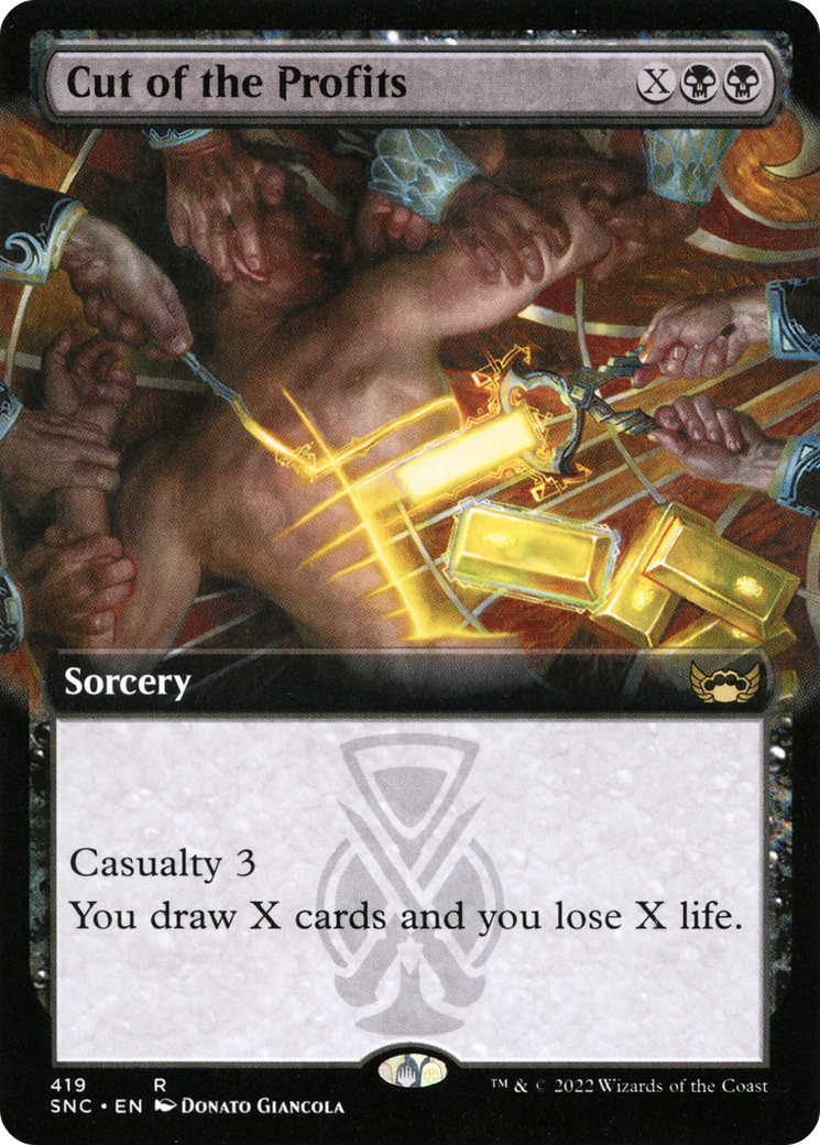 Cut of the Profits (SNC-419) - Streets of New Capenna: (Extended Art) - Premium MTG Single from Wizards of the Coast - Just $0.08! Shop now at Game Crave Tournament Store