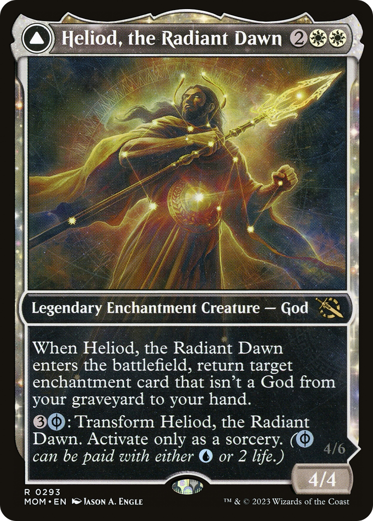 Heliod, the Radiant Dawn // Heliod, the Warped Eclipse (MOM-293) - March of the Machine: (Showcase, nyxtouched) Foil - Premium MTG Single from Wizards of the Coast - Just $0.85! Shop now at Game Crave Tournament Store