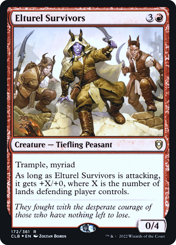 Elturel Survivors (PCLB-172S) - Battle for Baldur's Gate Promos Foil - Premium MTG Single from Wizards of the Coast - Just $0.37! Shop now at Game Crave Tournament Store